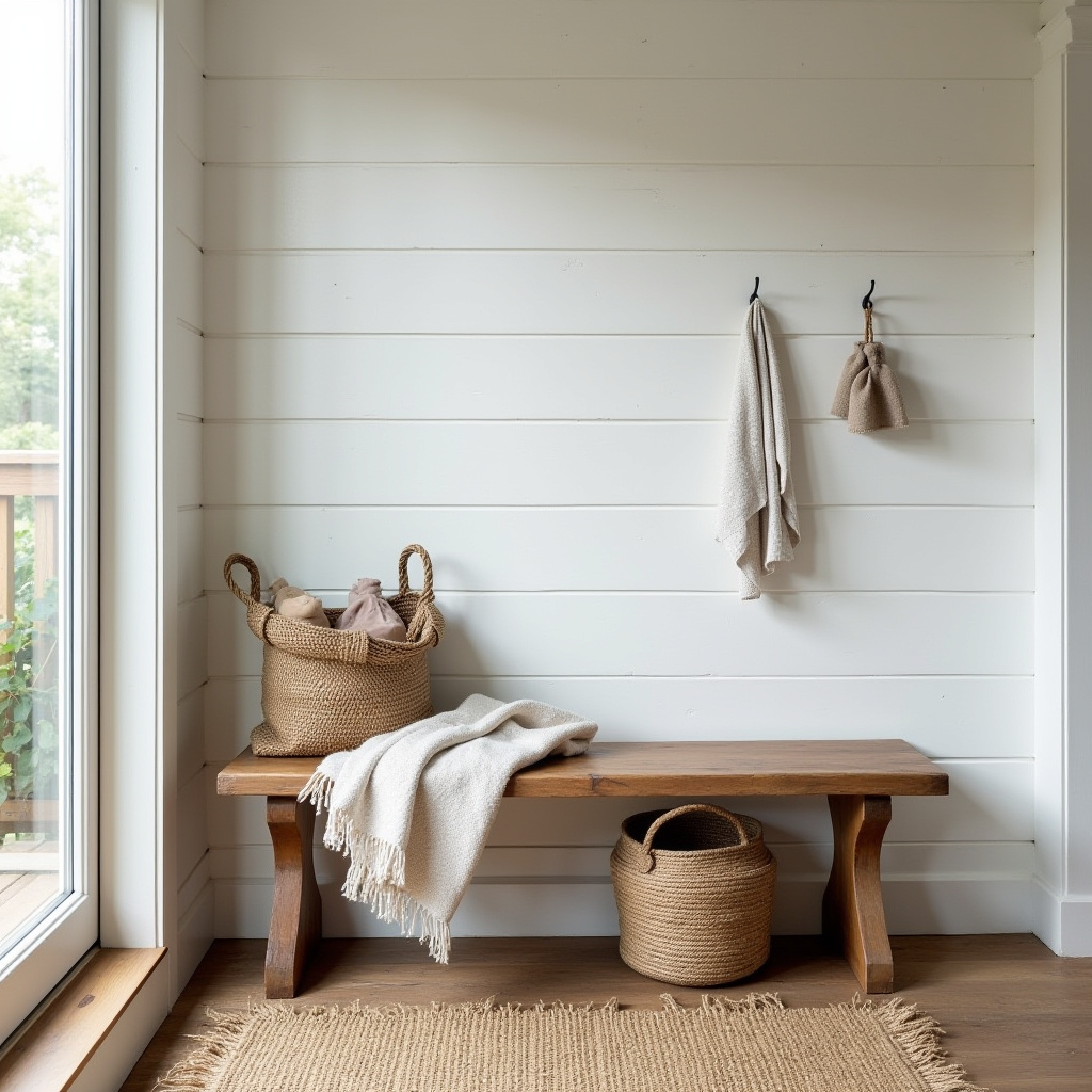 Rustic Bench Entryway 14