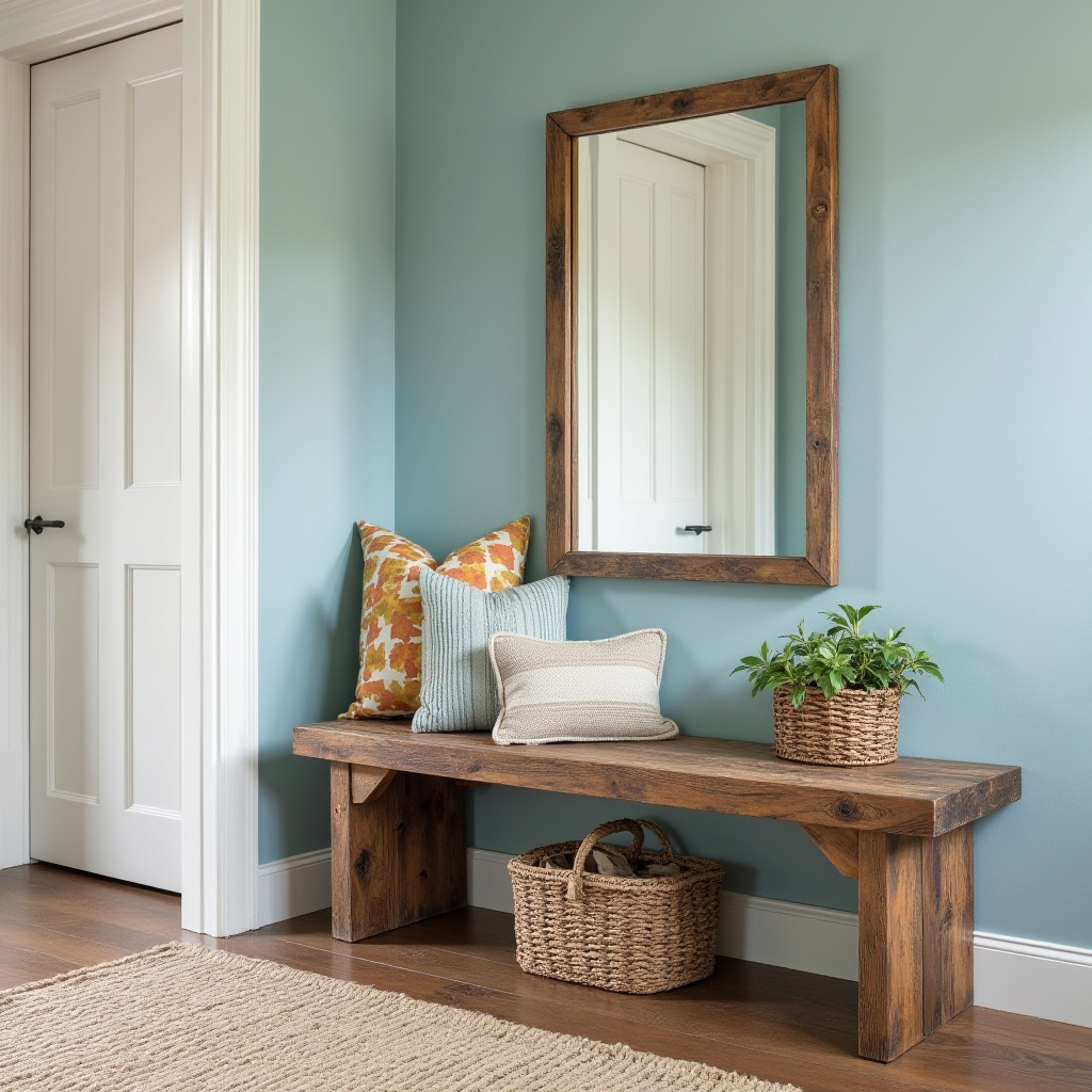 Rustic Bench Entryway 18