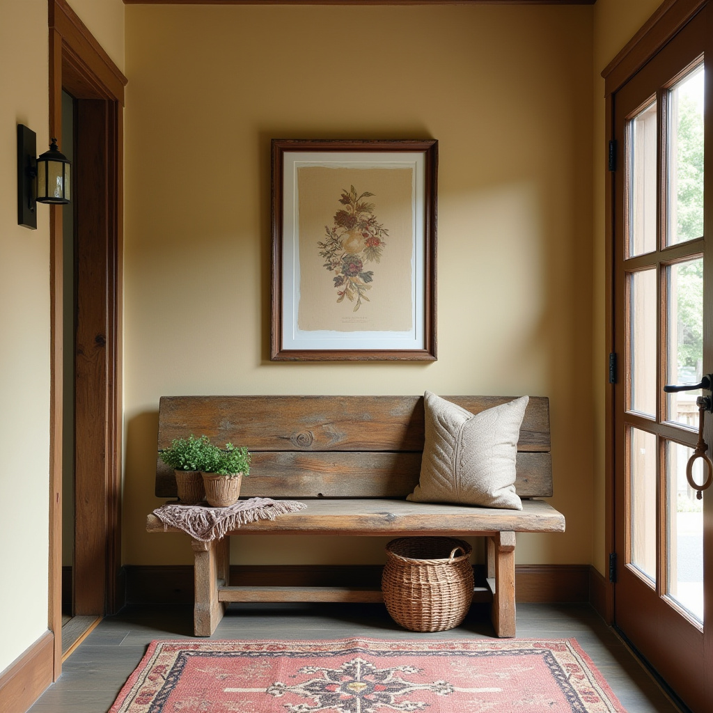 Rustic Bench Entryway 20