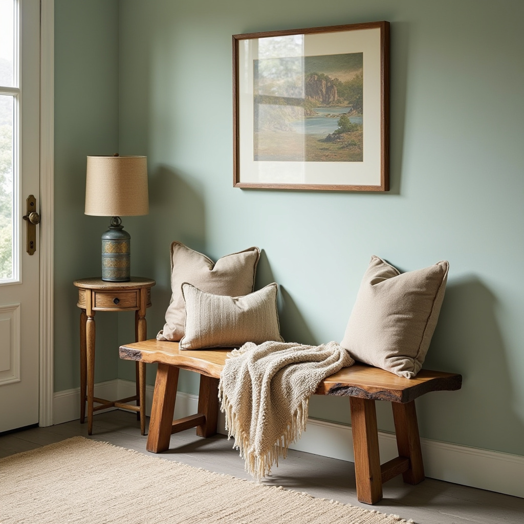Rustic Bench Entryway 22