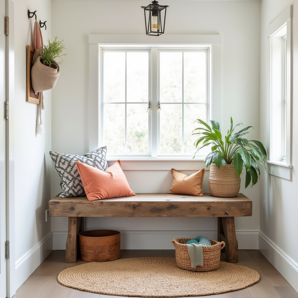 Rustic Bench Entryway 24