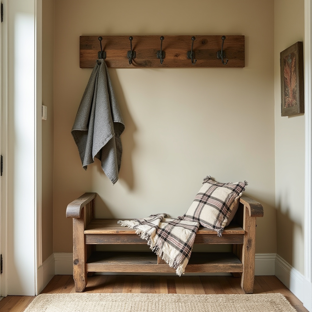 Rustic Bench Entryway 27