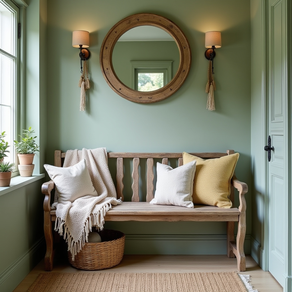 Rustic Bench Entryway 30
