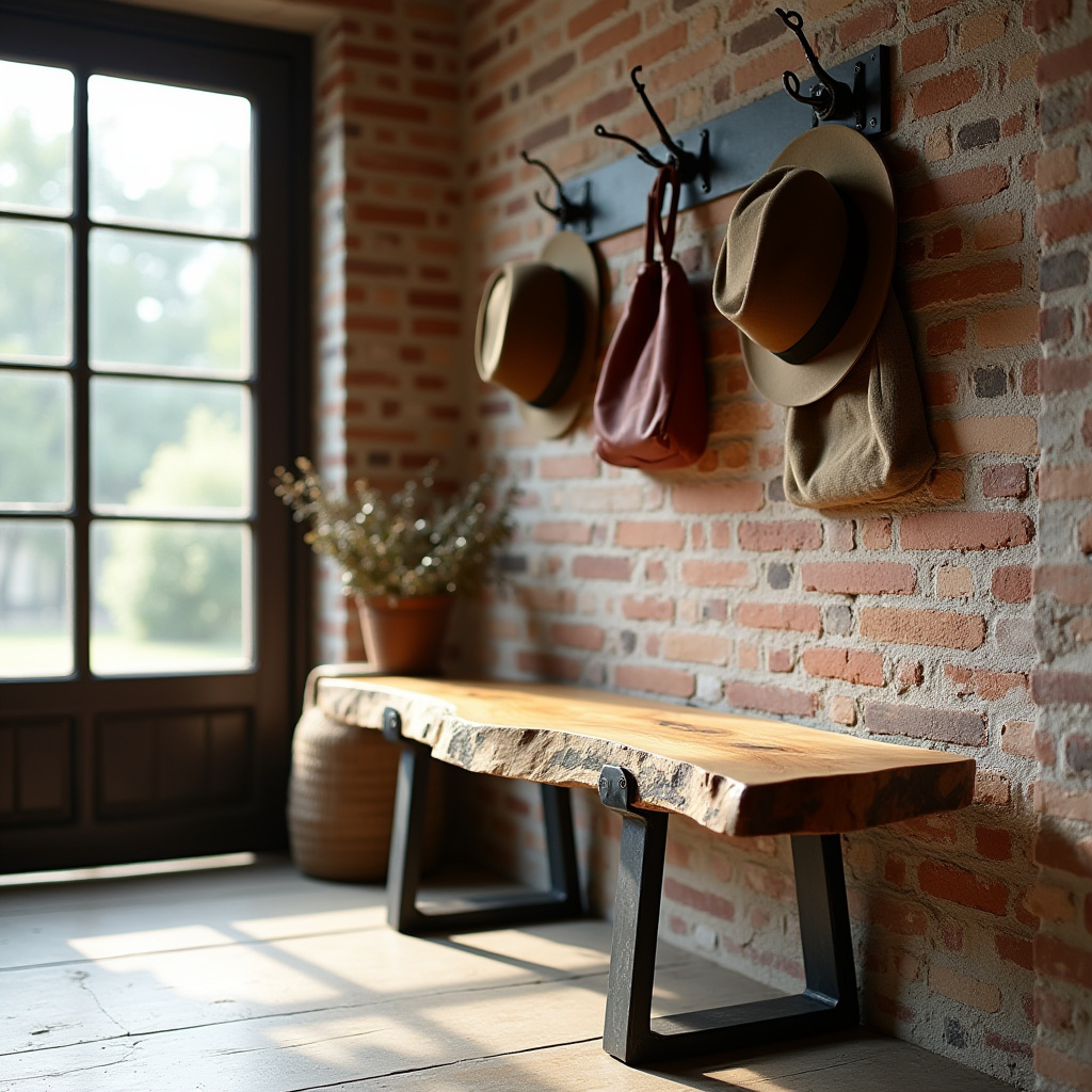 Rustic Bench Entryway 6