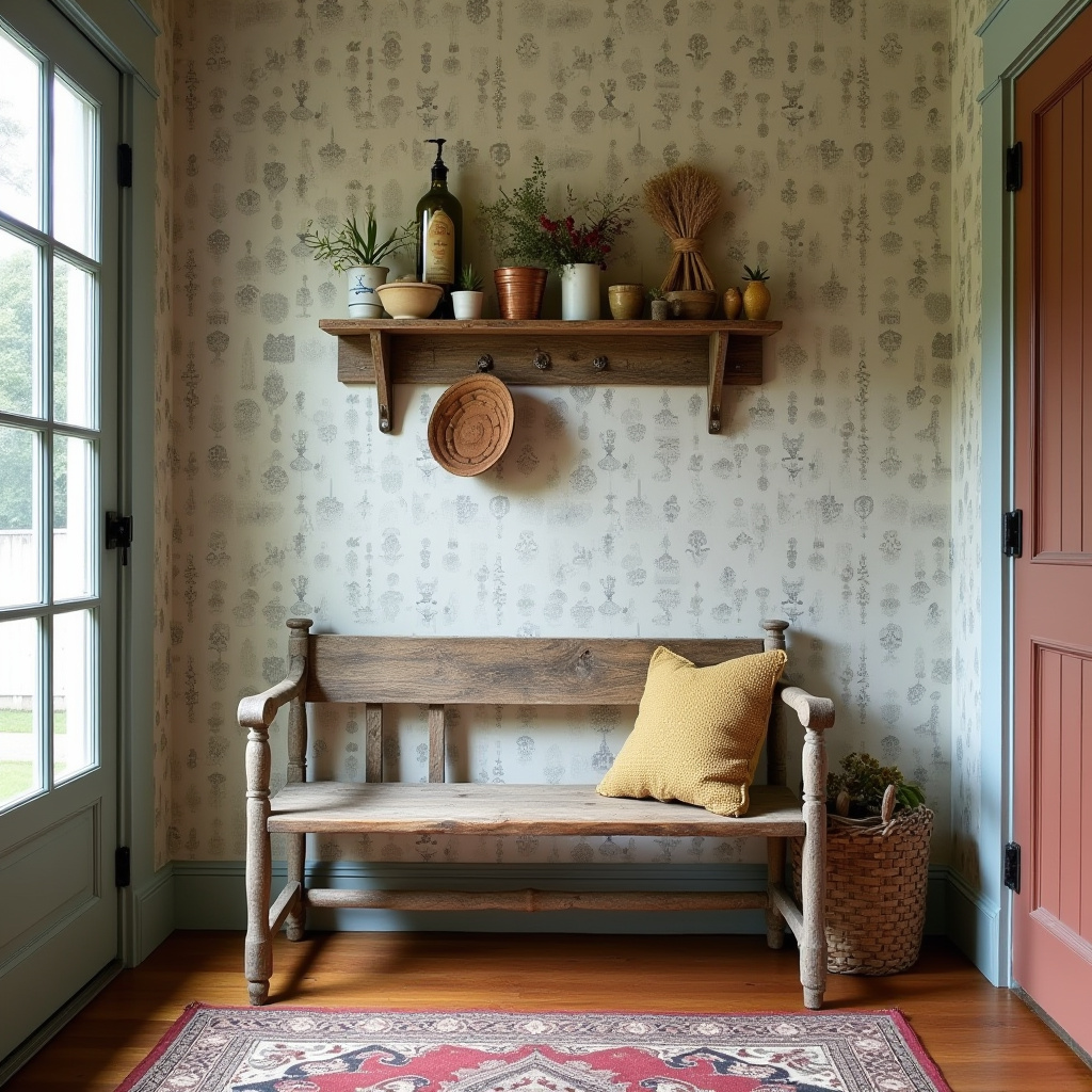 Rustic Bench Entryway 9