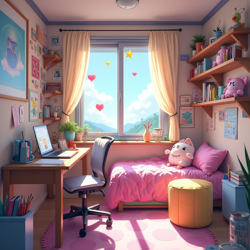 Small Anime Room Ideas 17
