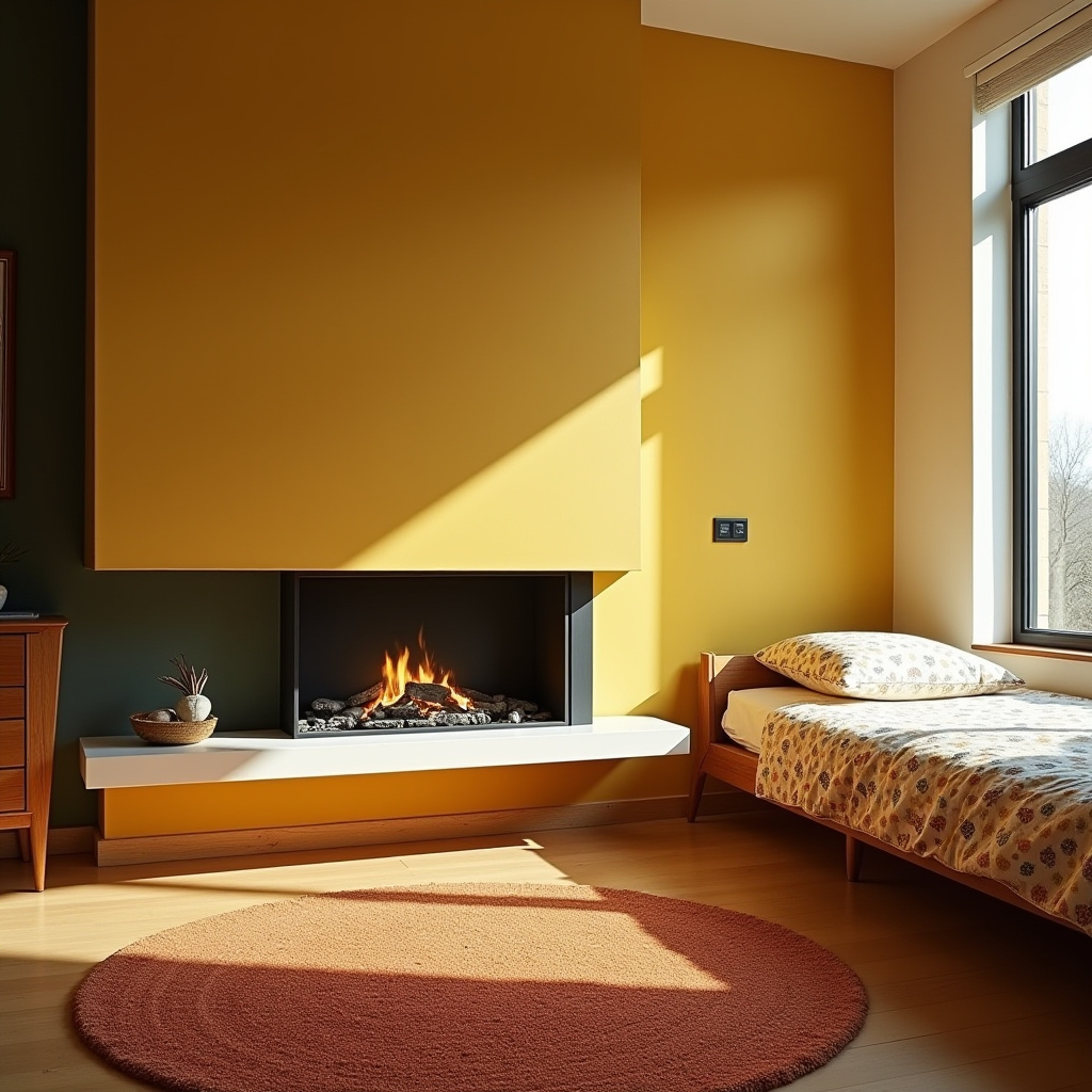 Small Bedroom With Fireplace 16