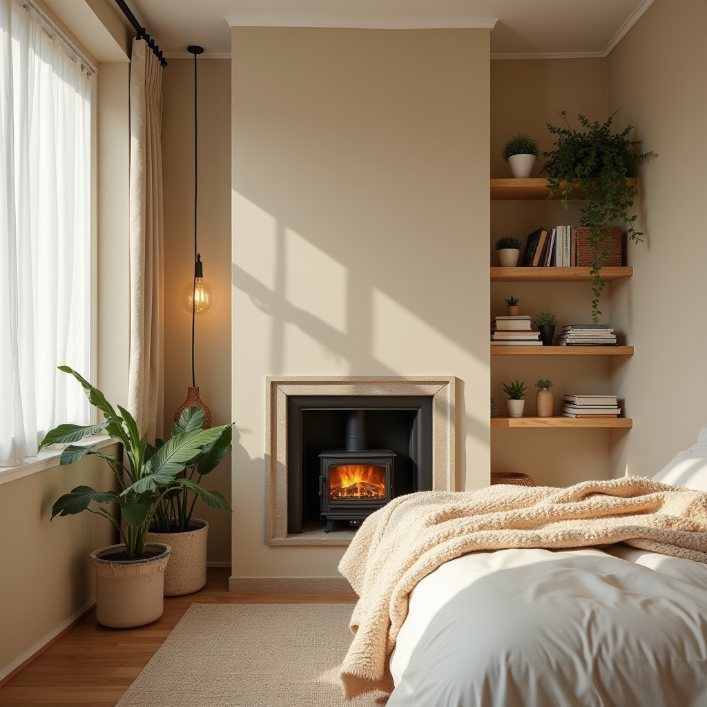 Small Bedroom With Fireplace 21
