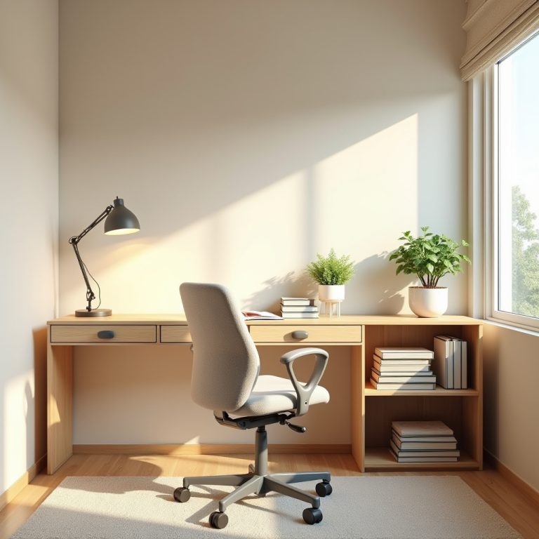 Small Bedroom With Study Table 1