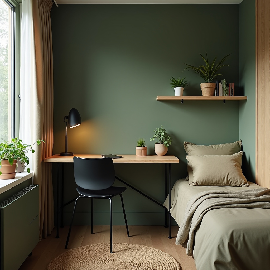 Small Bedroom With Study Table 12