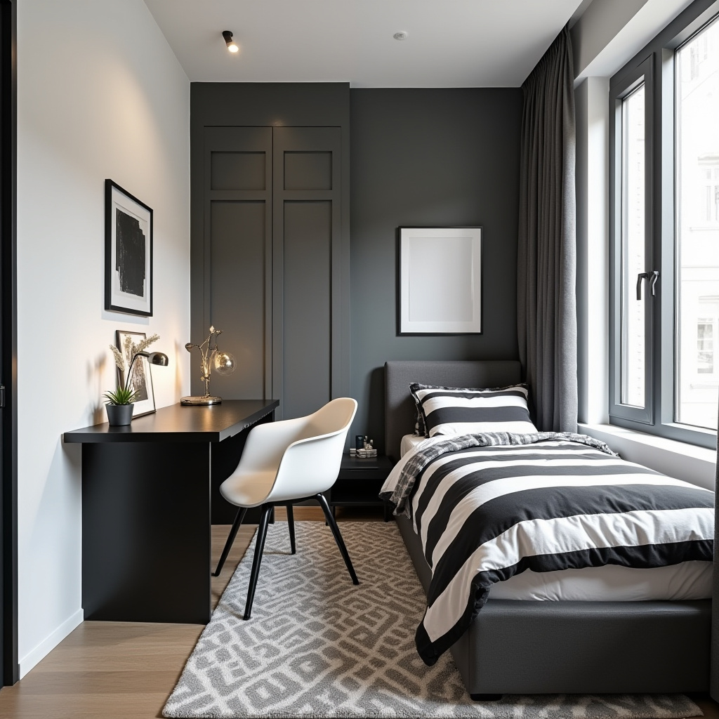 Small Bedroom With Study Table 13