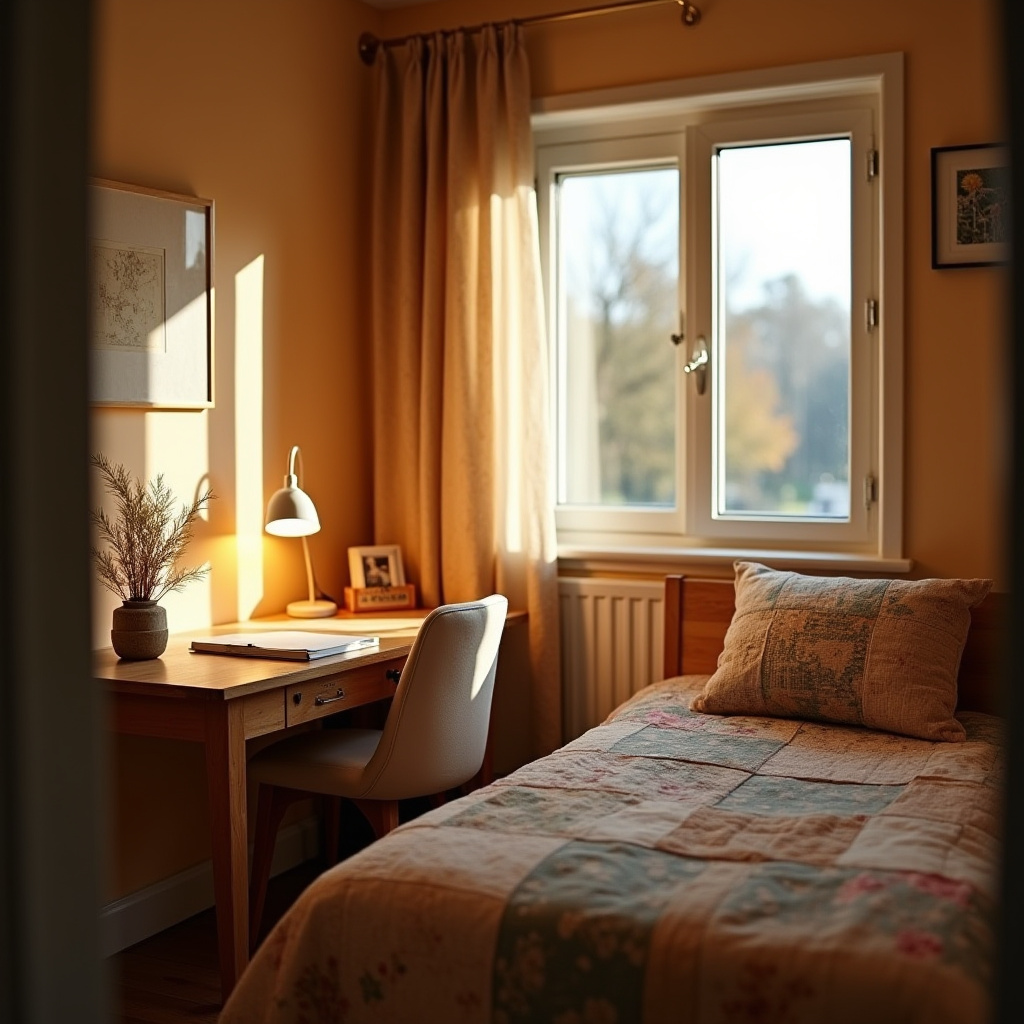 Small Bedroom With Study Table 14