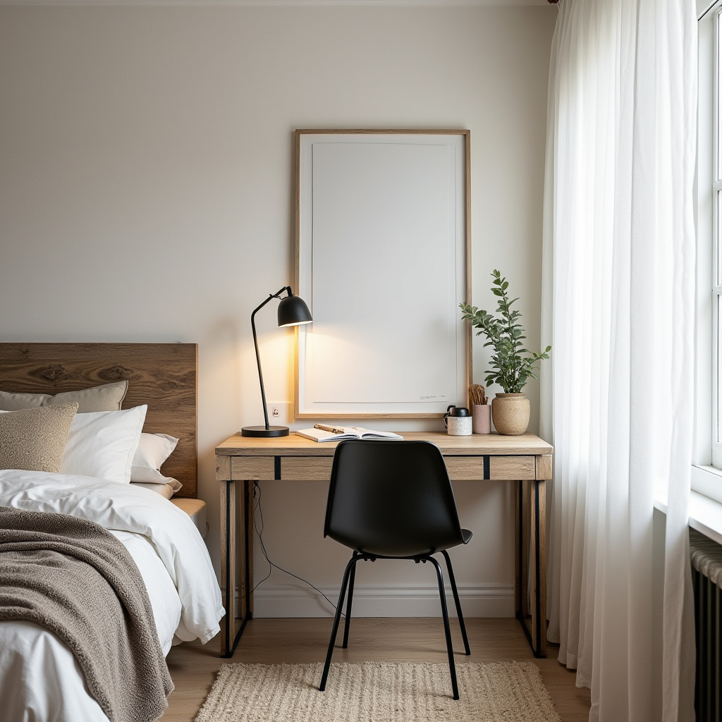 Small Bedroom With Study Table 16