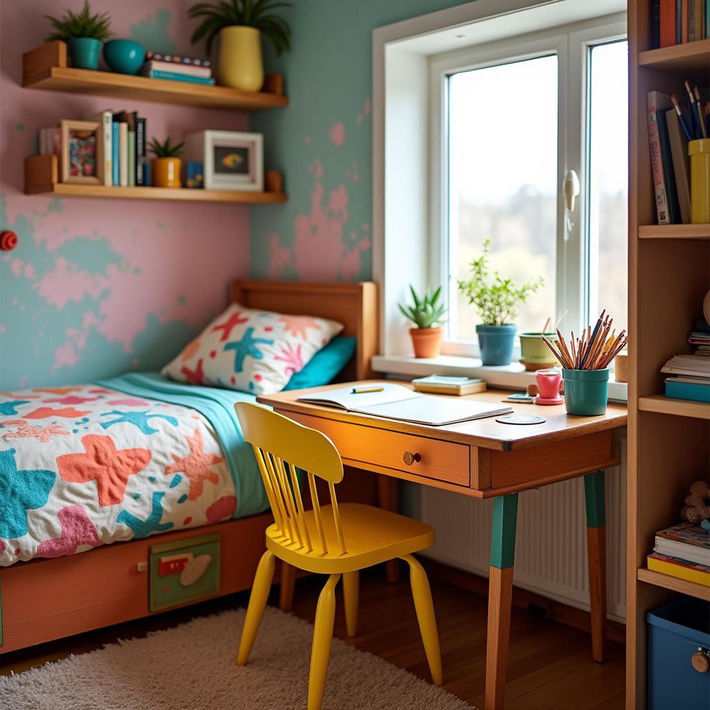 Small Bedroom With Study Table 17