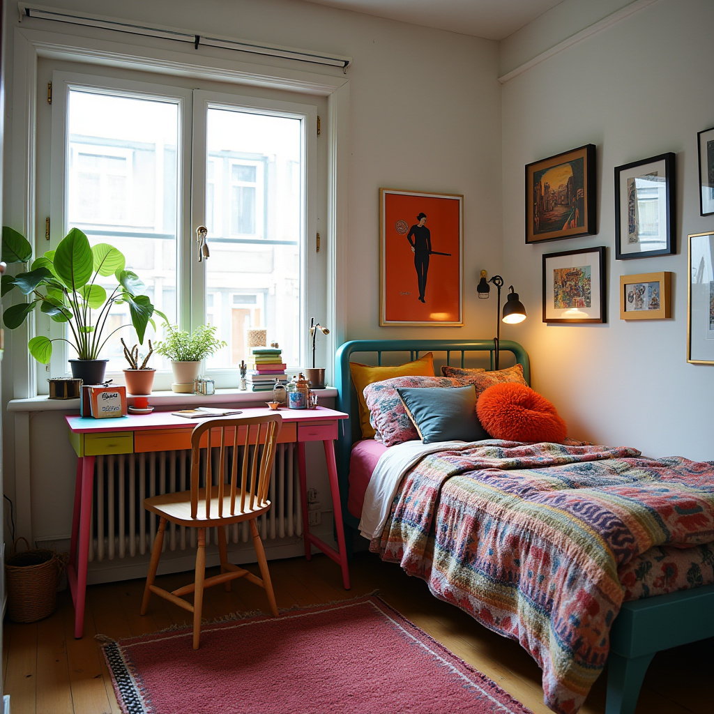 Small Bedroom With Study Table 19
