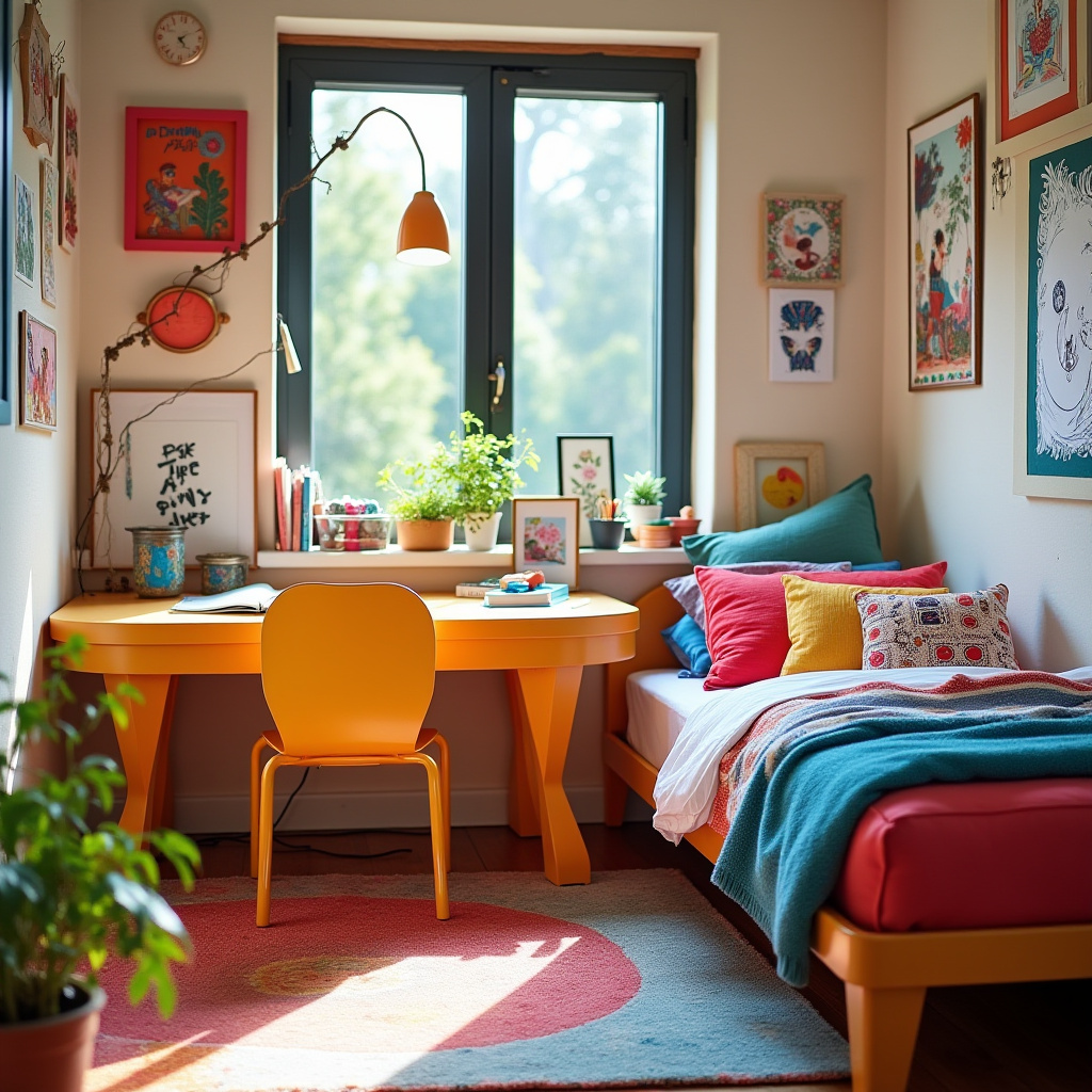 Small Bedroom With Study Table 27