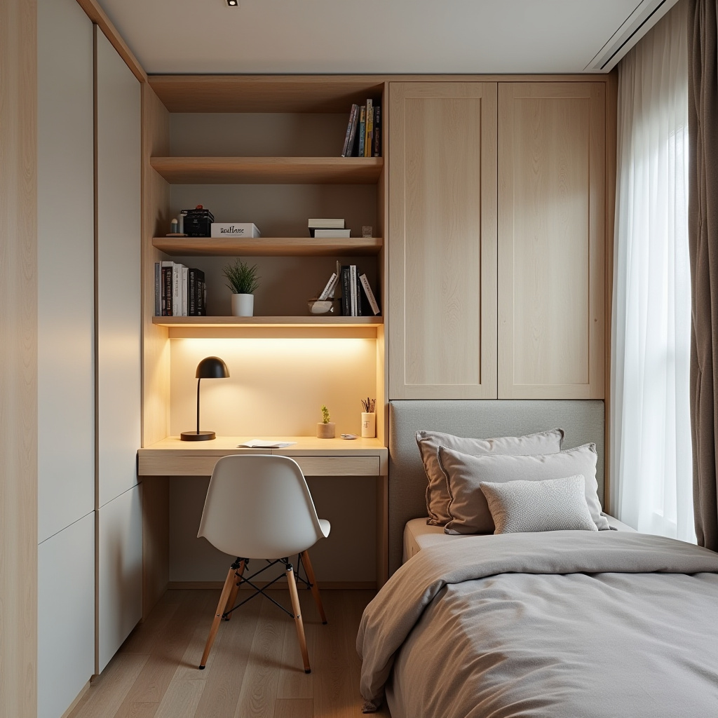 Small Bedroom With Study Table 28