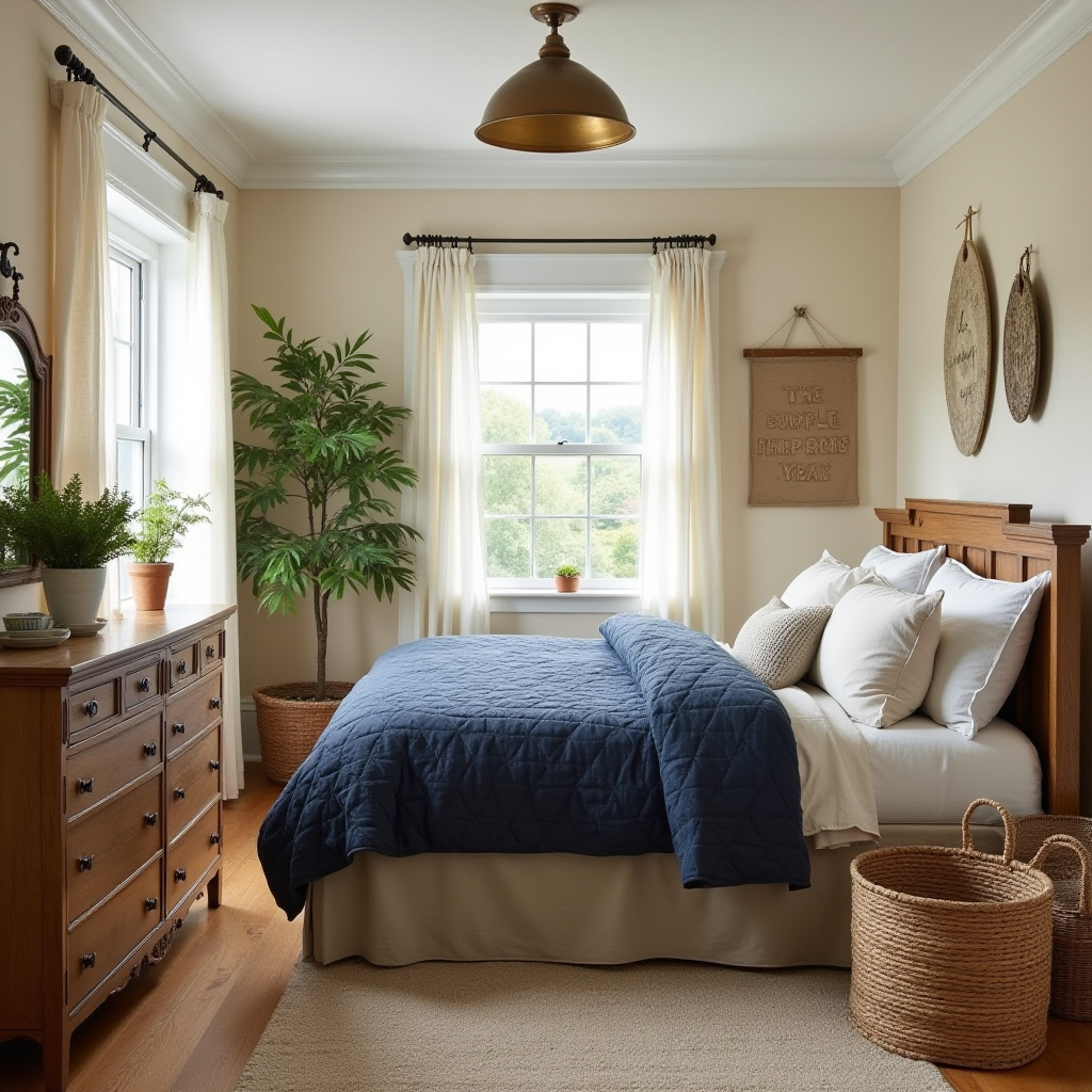 Small Farmhouse Bedroom 10