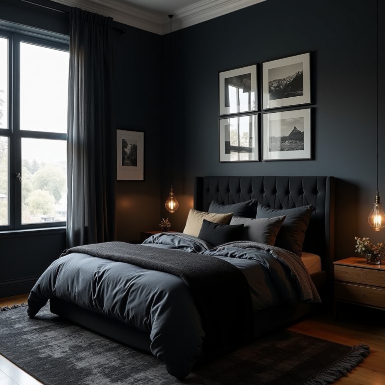 Small Moody Bedroom 1