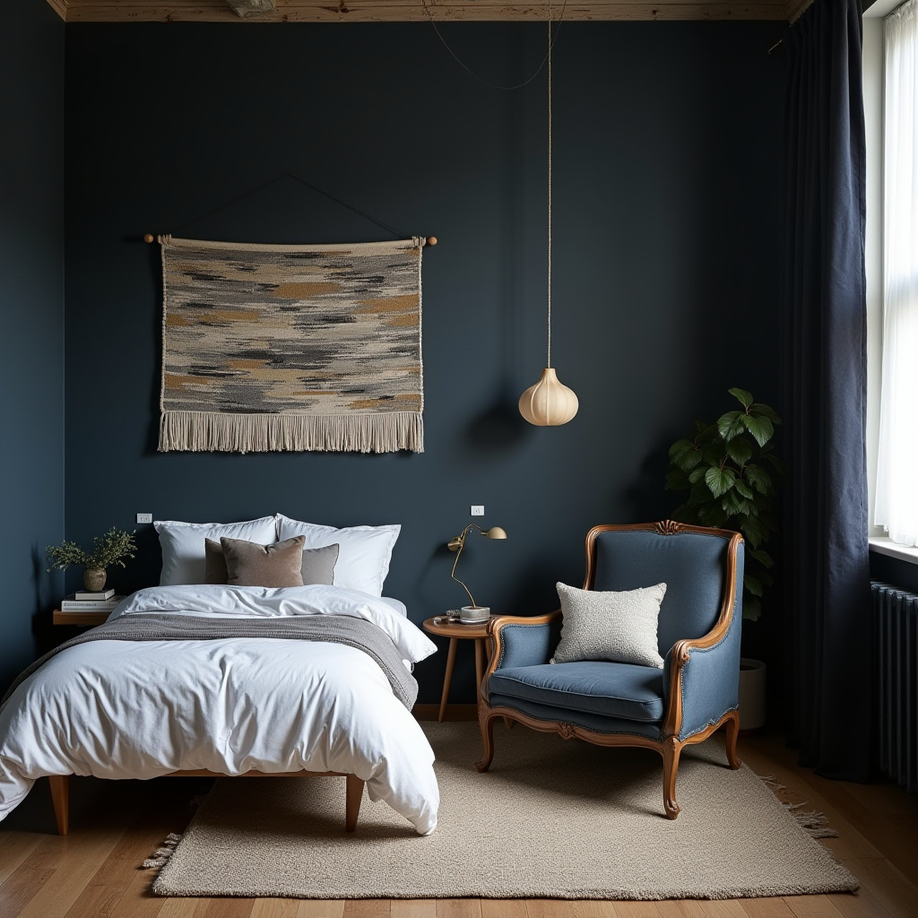 Small Moody Bedroom 12