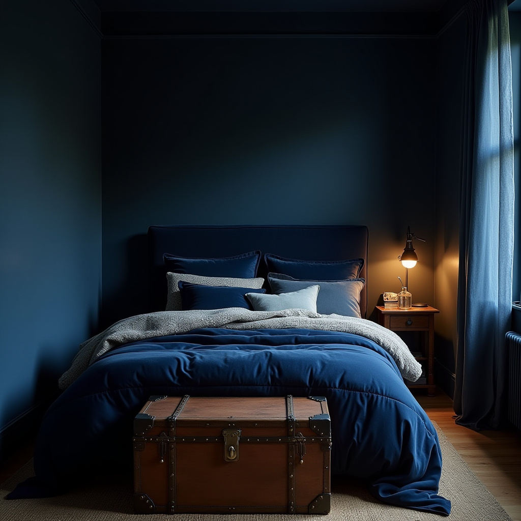 Small Moody Bedroom 19