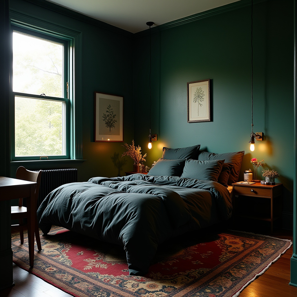 Small Moody Bedroom 22