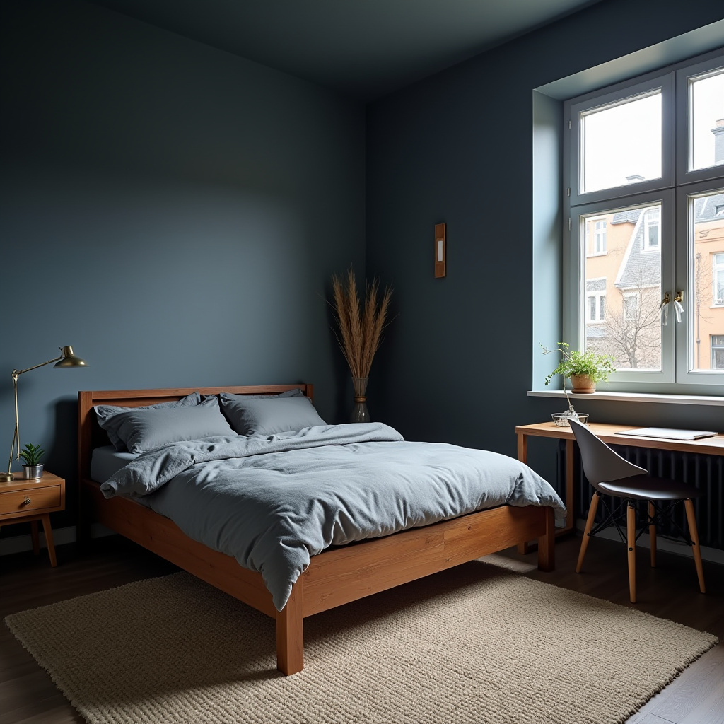 Small Moody Bedroom 25
