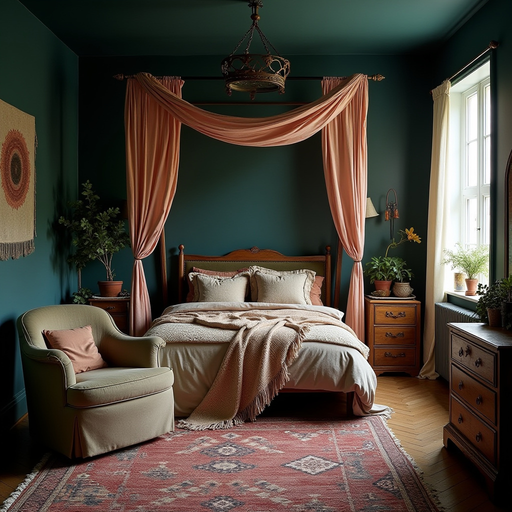 Small Moody Bedroom 26