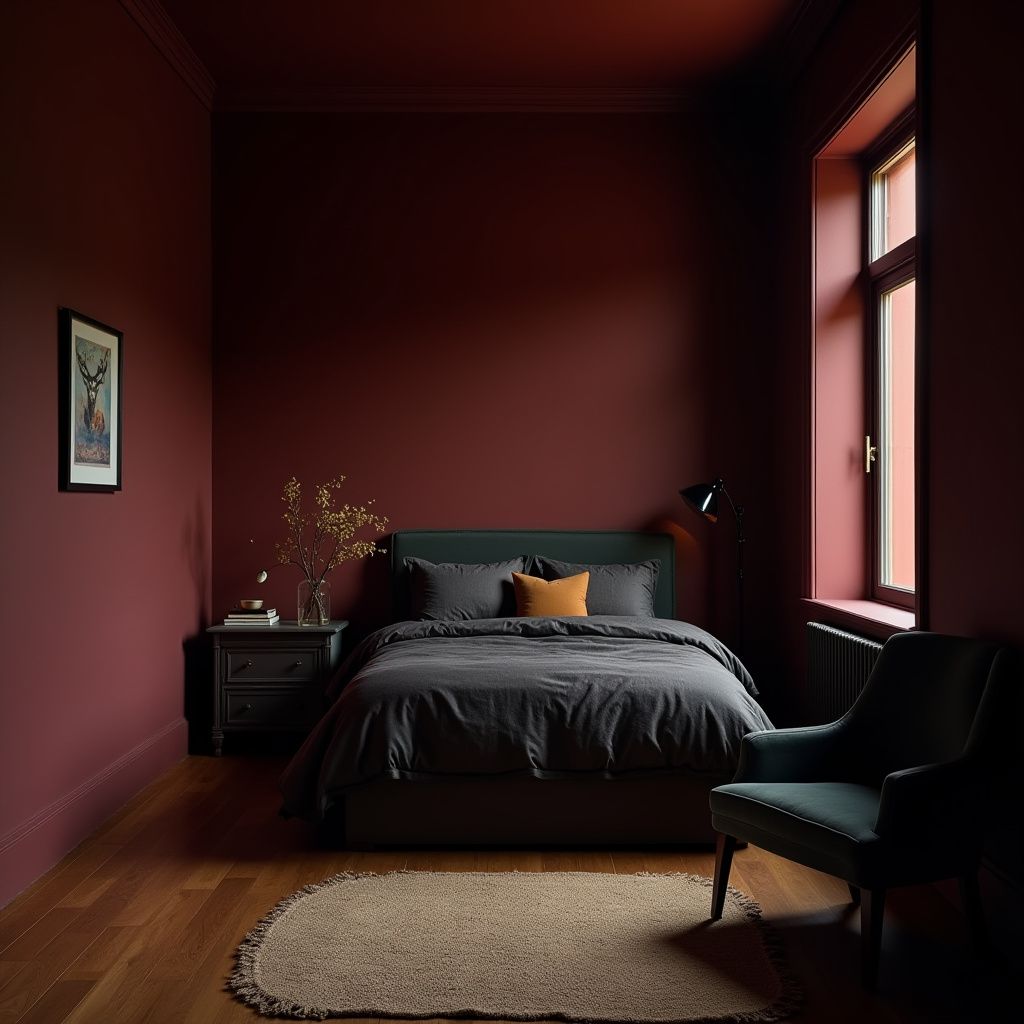 Small Moody Bedroom 27
