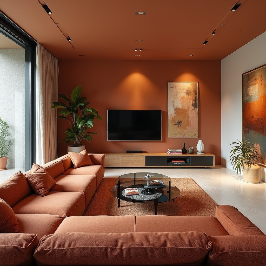 Terra Cotta Living Room 13