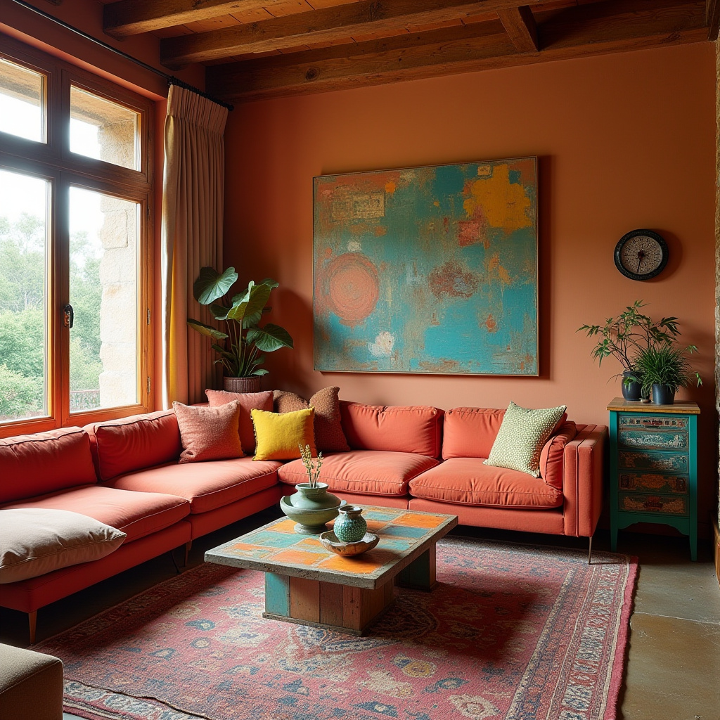 Terra Cotta Living Room 14