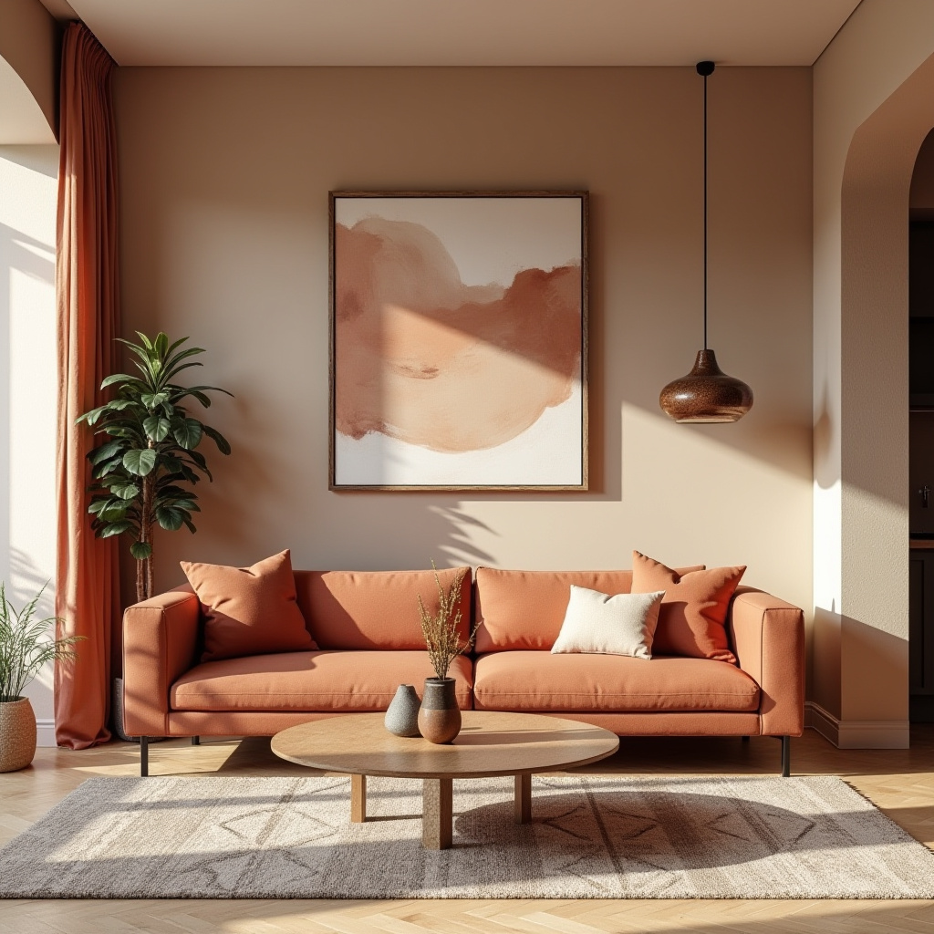 Terra Cotta Living Room 23