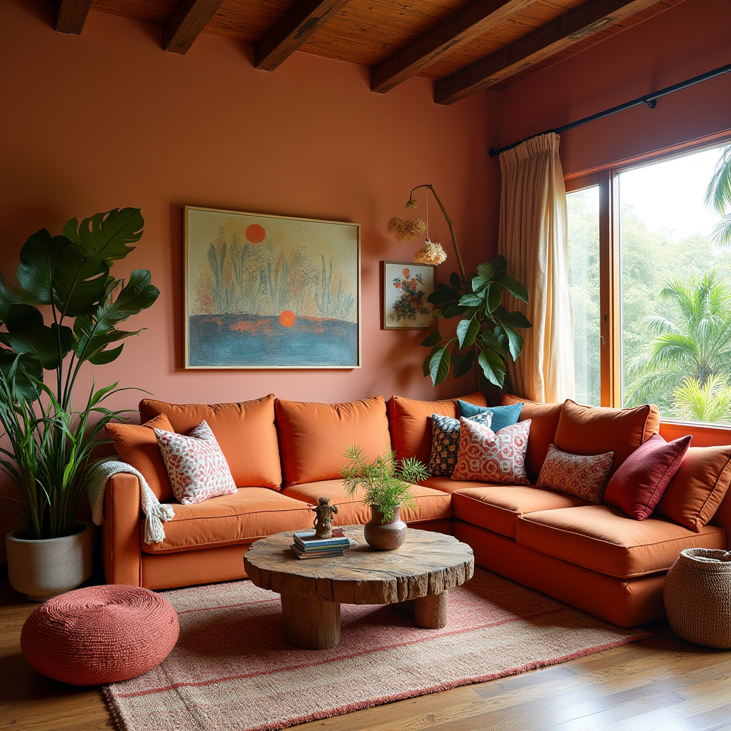 Terra Cotta Living Room 28