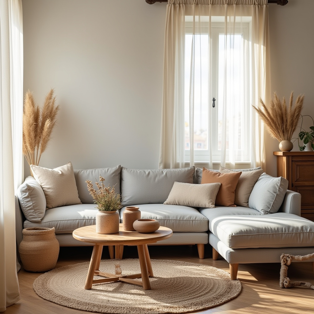 Warm Neutral Living Room 10
