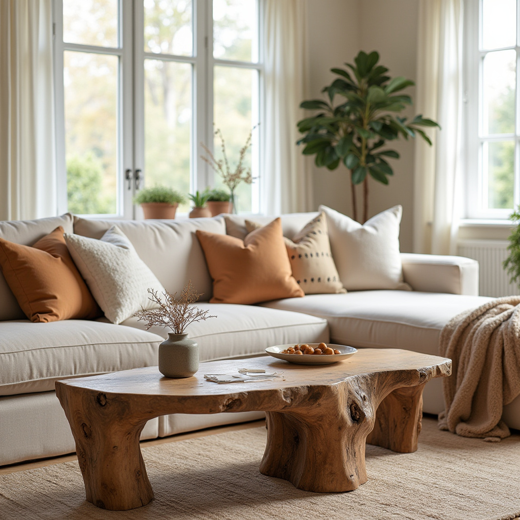 Warm Neutral Living Room 18