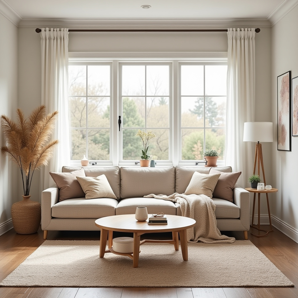 Warm Neutral Living Room 20