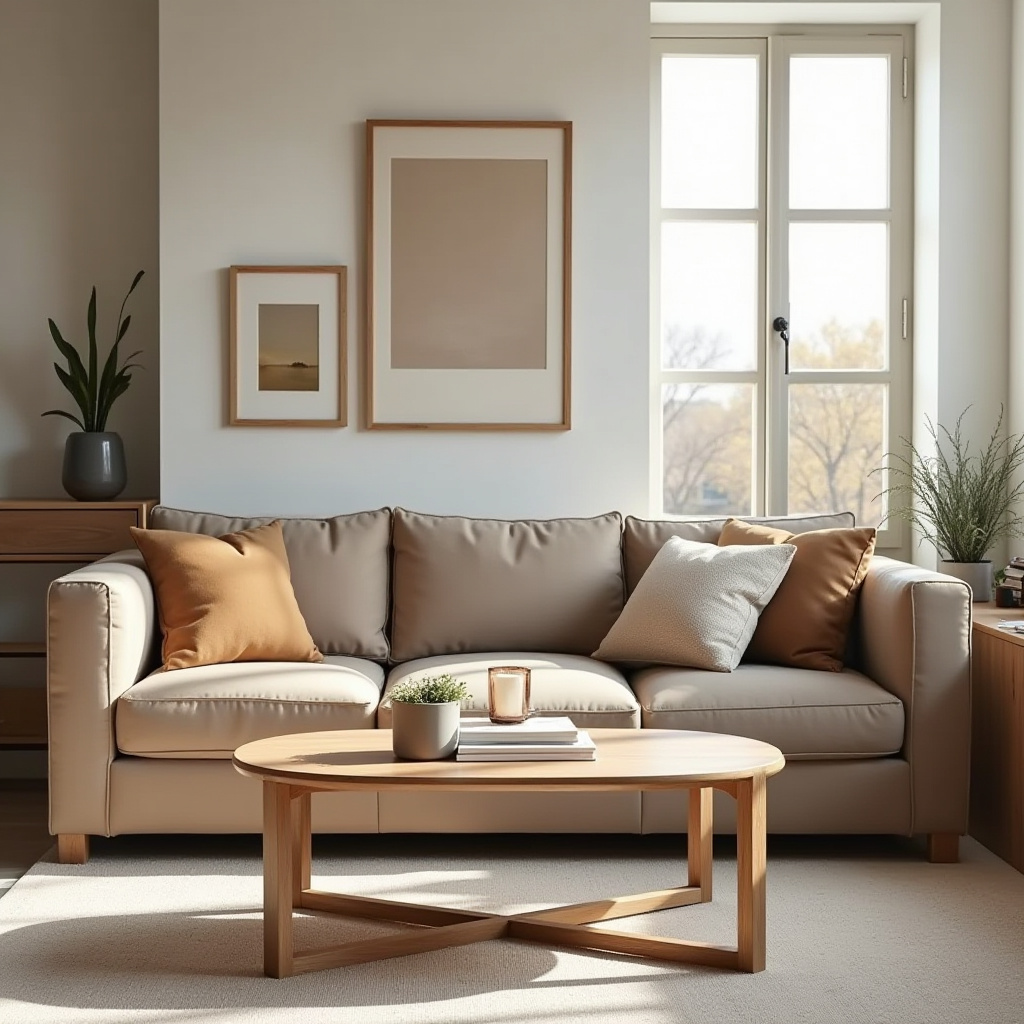 Warm Neutral Living Room 23
