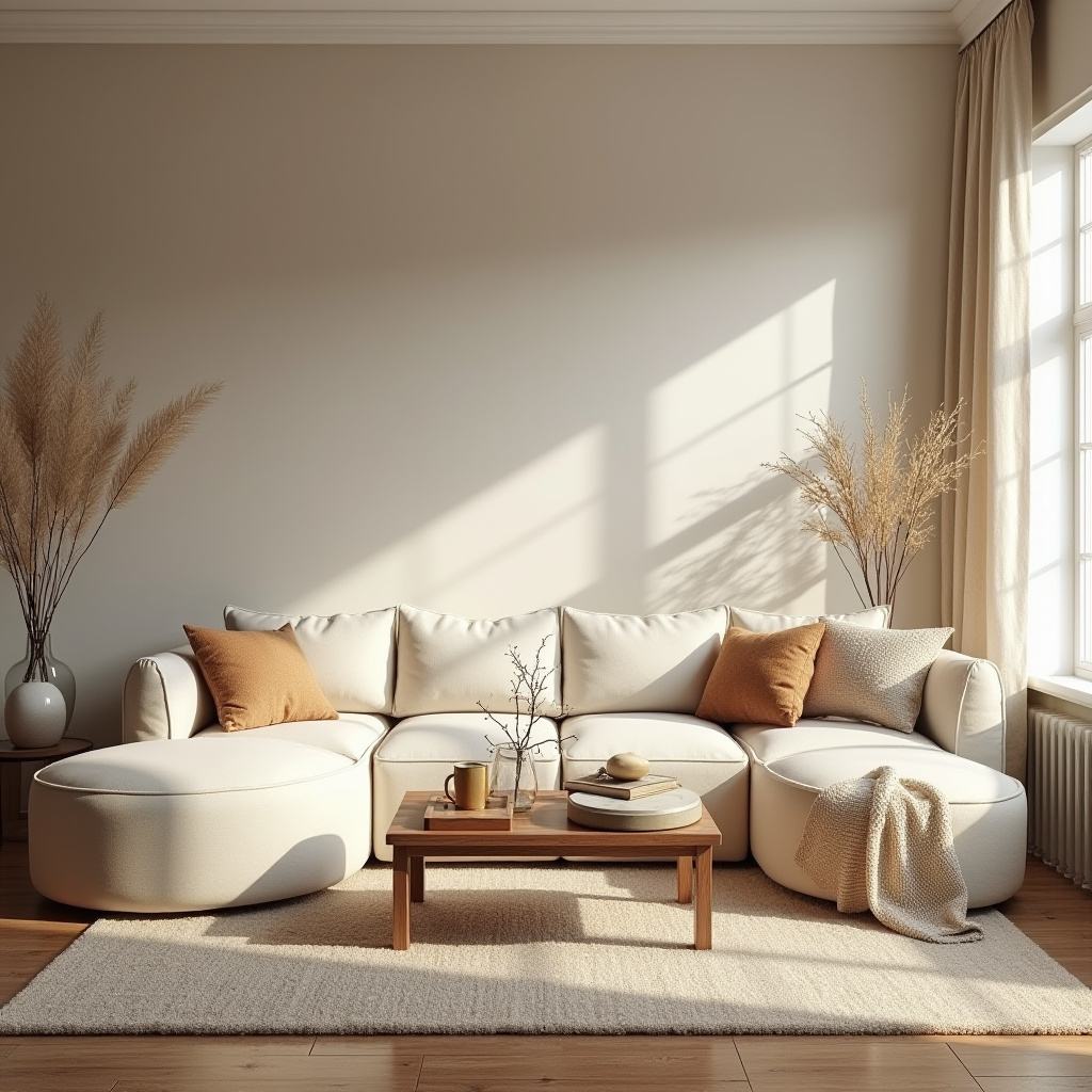 Warm Neutral Living Room 24