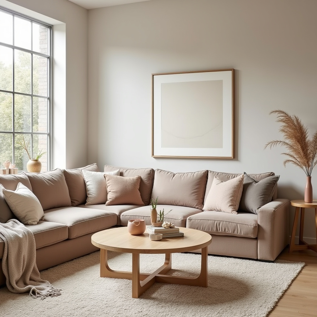 Warm Neutral Living Room 30