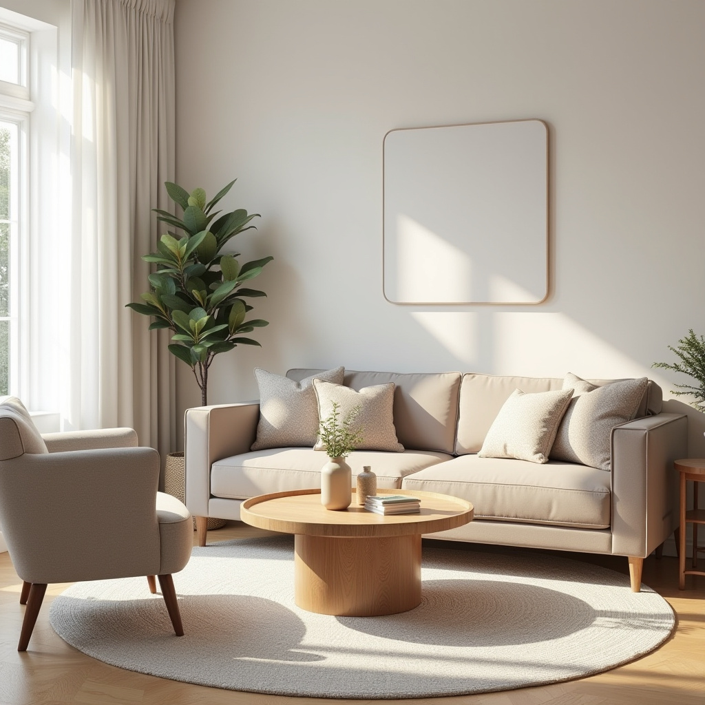 Warm Neutral Living Room 6