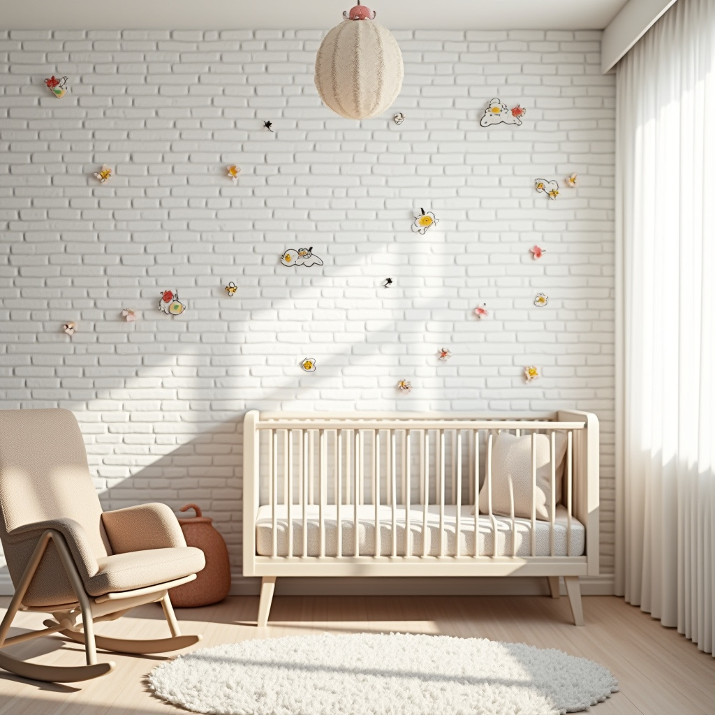 White Brick Wall 25