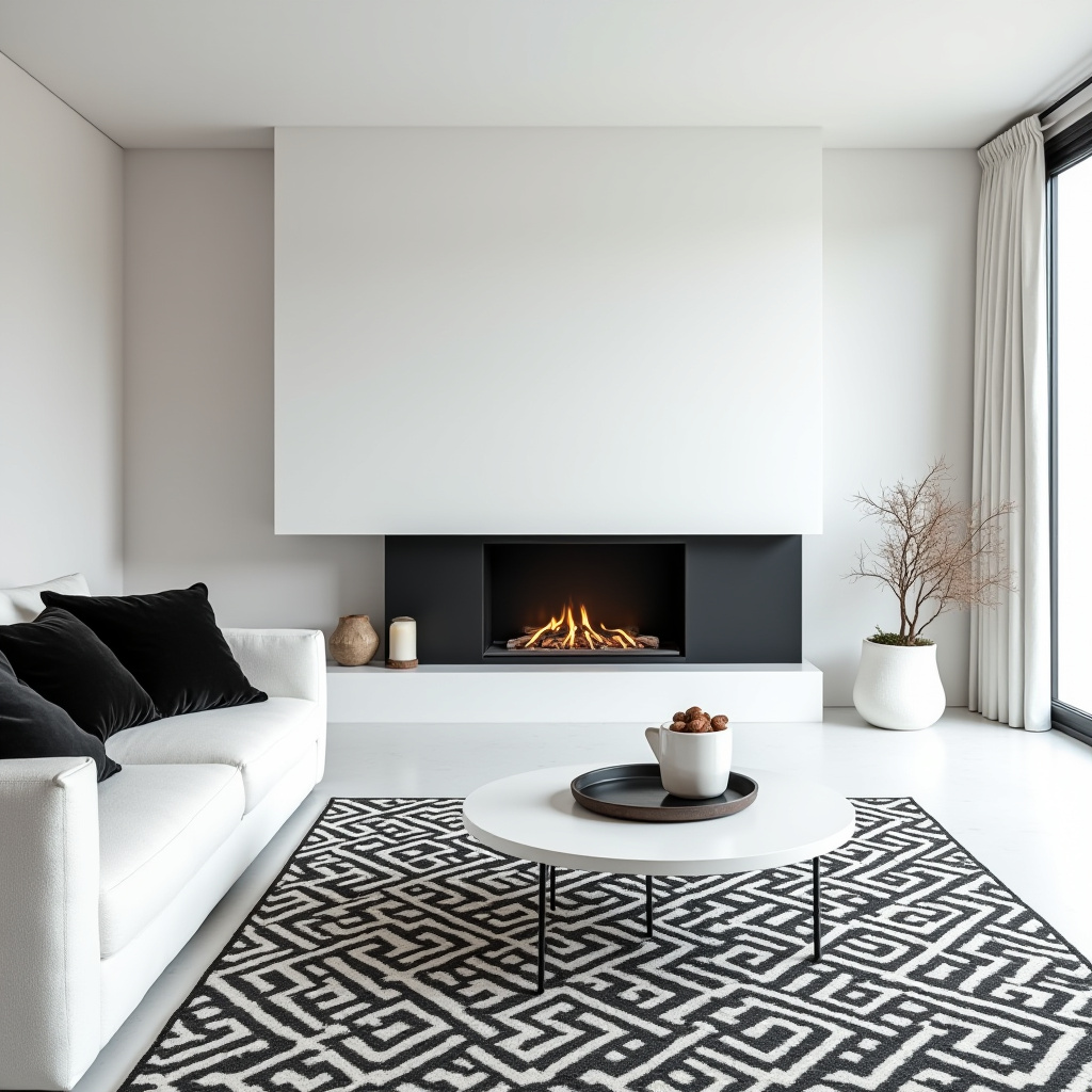 White And Black Living Room Ideas 11