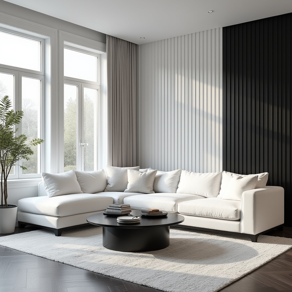 White And Black Living Room Ideas 15