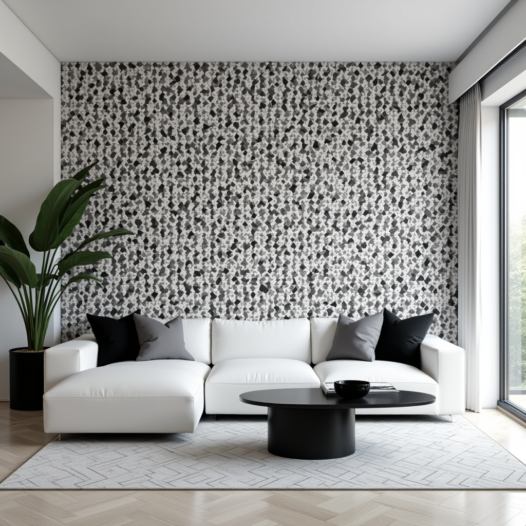 White And Black Living Room Ideas 19