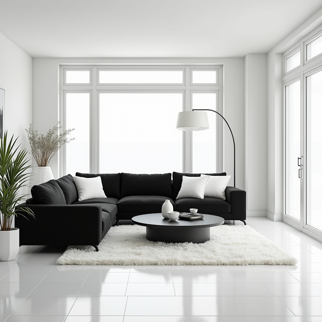 White And Black Living Room Ideas 21