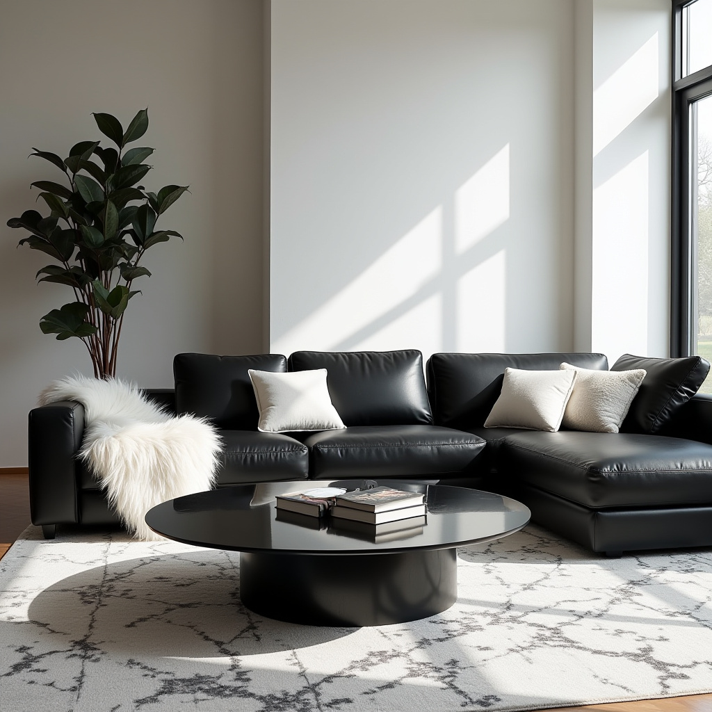 White And Black Living Room Ideas 3