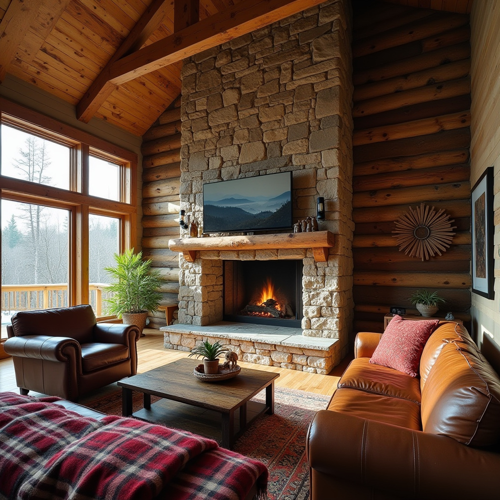 Wood Accent Wall Living Room 17