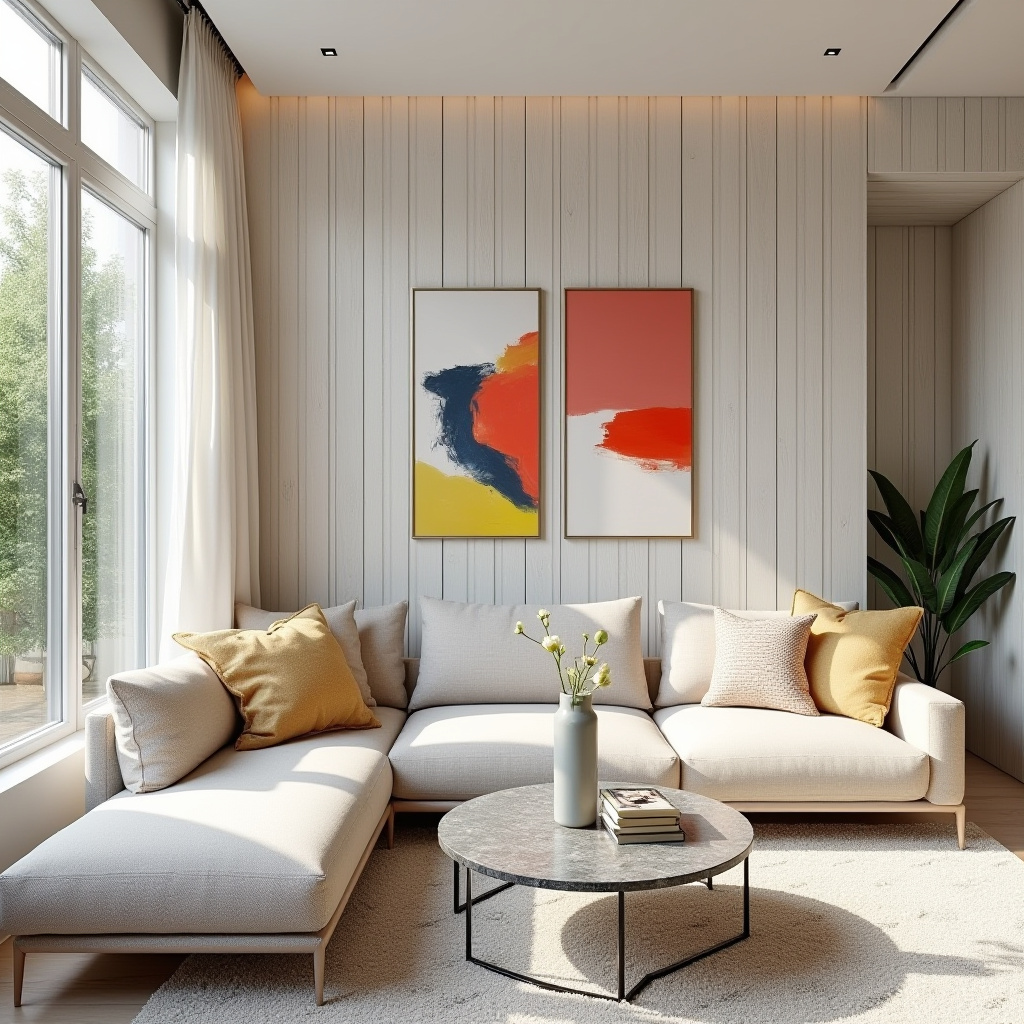 Wood Accent Wall Living Room 21