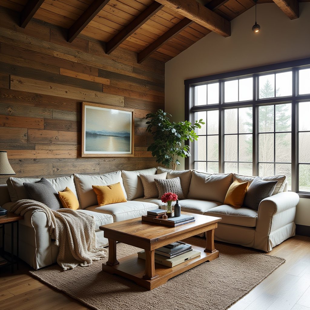 Wood Accent Wall Living Room 25