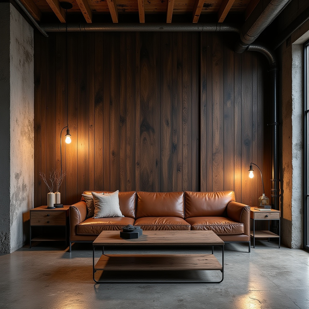 Wood Accent Wall Living Room 3